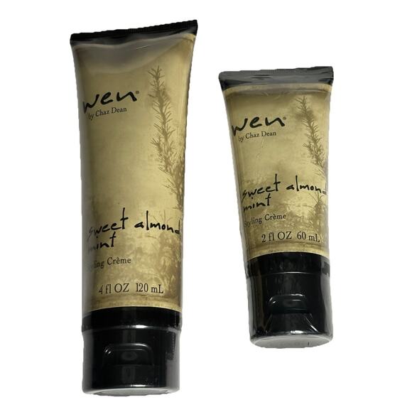 WEN Chaz Dean Sweet Almond Mint Styling Creme Sealed 2 oz & 4 Oz Lot of 2 - Picture 1 of 6
